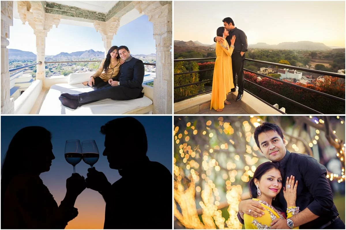 4 couple portrait collage devigarh candid indian wedding photography